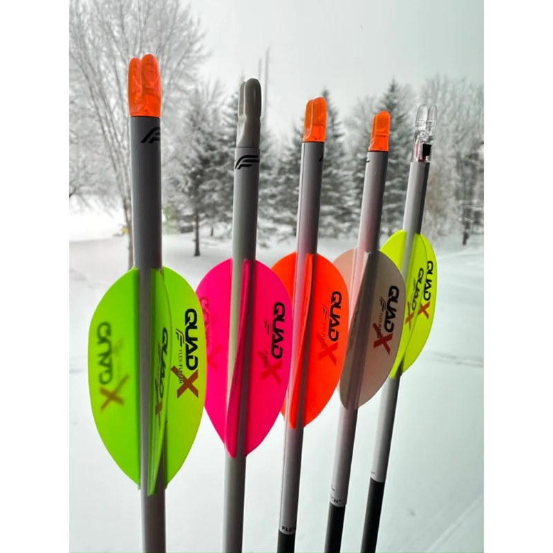 Flex Fletch Quad X Vanes Flo Red 50 pk. 3 Flex Fletch Quad X Vanes Flo Red 50 pk. - Image 3