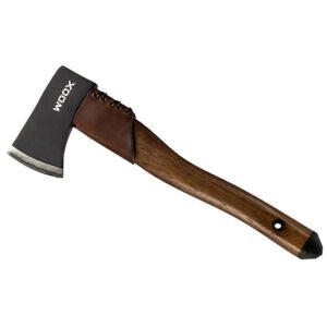 WOOX AX1 TOMAHAWK AXE - BLACK BLUING / BROWN HANDLE