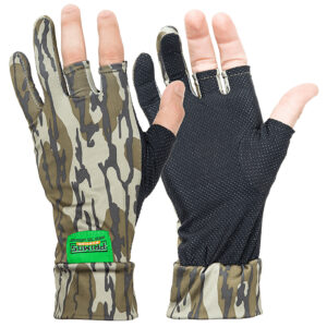 Primos PS6681 Stretch Fit Mossy Oak Original BottomLand Fingerless Neoprene OSFA