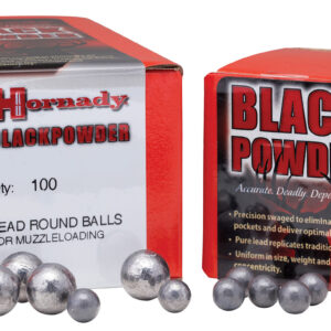 Hornady 6060 Black Powder Lead Balls 44 Cal .451 100 Per Box/ 25 Case