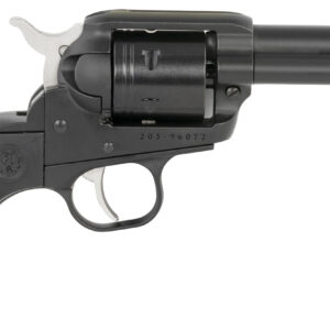 Ruger 2015 Wrangler 22 LR 6 Shot 3.75" Black Cerakote Steel Barrel, Black Cerakote Aluminum Frame, Black Cerakote Cylinder, Black Birdshead Grip, Exposed Hammer