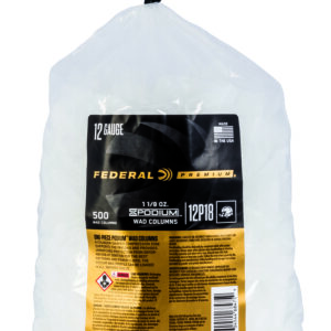 Federal 12P18 Podium Wad Premium 12Gauge 1 1/8oz White Plastic 500/ 10