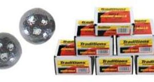 TRADITIONS MUZZLELOADING RIFLE LEAD ROUND BALL 50 CAL 490 DIA 100/ PK ( 6 PER CASE )