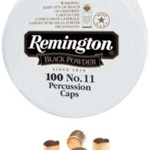 REMINGTON PERCUSSION CAP #11 100/TIN 100 RD/BX 50 BX/CS