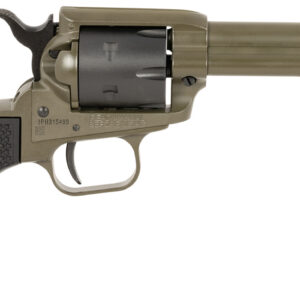 Heritage Mfg RR22T4 Rough Rider  22 LR 6 Shot 4.75" OD Green Cerakote Barrel, OD Green Cerakote w/Black Accents Frame, Black Cerakote Cylinder, Black Star Polymer Grips