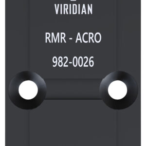Viridian 9820026 RFX45 RMR Mounting Adapter  Black Anodized