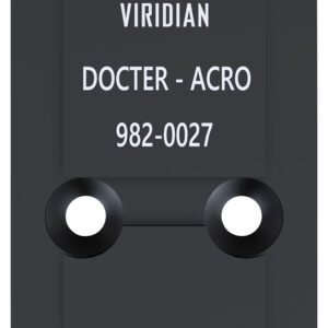Viridian 9820027 RFX45 Docter Mounting Adapter Black Anodized