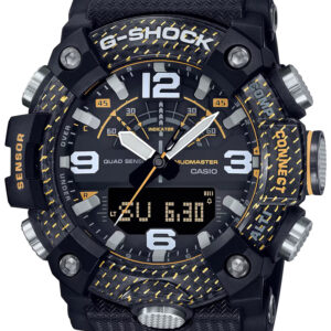 G-shock/vlc Distribution GGB100Y1 G-Shock Tactical MudMaster Keep Time Black/Yellow Size 145-215mm Features Digital Compass