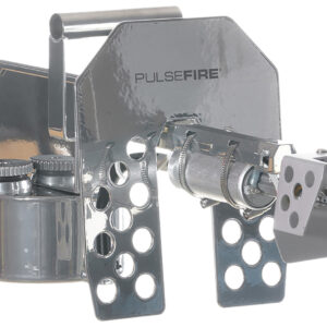 Exothermic Technologies PFLRTSILV Pulsefire LRT Mirror Silver Aluminum/Brass/Viton 25 ft Flame Range 25.70" Long Fuel Gasoline/Gasoline, Diesel Mix Includes Battery/Battery Charger