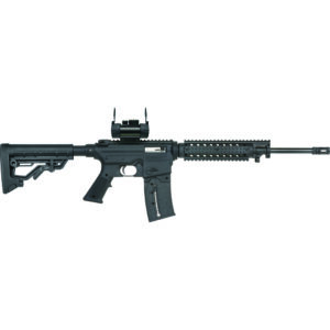 Mossberg 715T Rifle 22 LR. 16.25 in. Sythetic Black RH Red Dot Combo