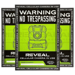 Tactacam/reveal S1 No Trespassing Sign Durable Plastic