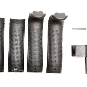 Glock 30818  Backstrap/Beavertail Set Compatible w/ Glock 17/22/31/34 Black Polymer