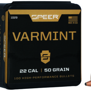 Speer 1029 Varmint  22Cal 50gr Jacketed Soft Point 100 Per Box/5 Case