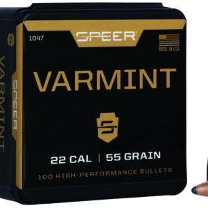 Speer 1047 Varmint  22Cal 55gr Jacketed Soft Point 100 Per Box/5 Case