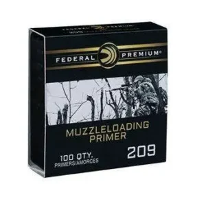 FEDERAL 209 MUZZLELOADER PRIMER 100 RD/BX 20 BX/CS