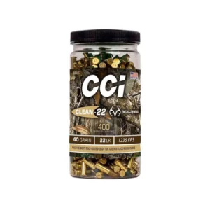 CCI 22LR HV TARGET CLEAN-22 REALTREE 40GR LRN 400CT BTL 400 RD/BX 8 BX/CS