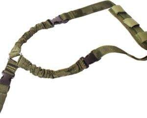 RUKX GEAR TACTICAL SINGLE POINT BUNGEE SLING GREEN