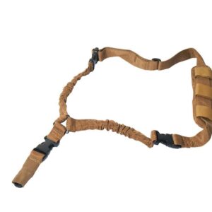 RUKX GEAR TACTICAL SINGLE POINT BUNGEE SLING TAN