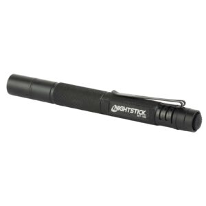 NIGHTSTICK ALUMINUM MINI-TAC FLASHLIGHT - BLACK - 2 AAA BATTERIES