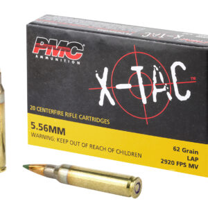 PMC 556K X-Tac 5.56x45mmNATO 62gr Light Armor Piercing 20 Per Box/50 Case