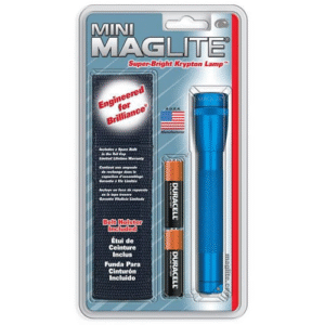 M2A Mini Mag 2 AA-Cell Incandescent Flashlight w/Holster