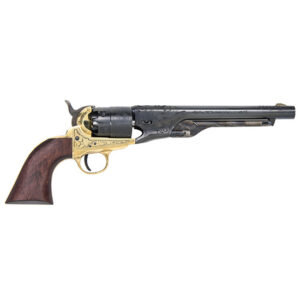TRAD 1860 ARMY 44CAL 8 BLUED ENGRV WALNUT