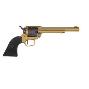 Heritage Rough Rider Gold Cerakote Handgun .22 LR 6rd Capacity 6.5" Barrel Polymer Black