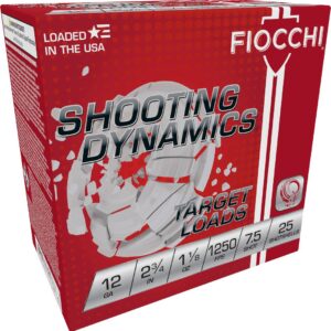 FIOCCHI SHOOTING DYNAMICS AMO 12GA 2.75 IN 1 1/8 OZ #7.5 1250FPS 25-RD (10 BOXES PER CASE)