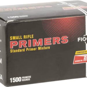 FIOCCHI STANDARD SMALL RIFLE PRIMERS ( 1500 PER CARTON ) 8 PER CASE