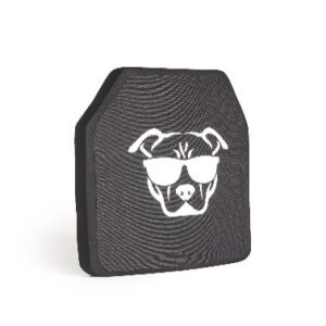 GUARD DOG BODY ARMOR LEVEL III 10X12 UHMWPE CERAMIC PLATE 2.9LBS