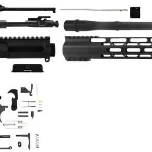 TacFire SSRK300LPK AR Build Kit  Sports South Exclusive 300 Blackout AR-Platform Black Nitride 1/2"x28