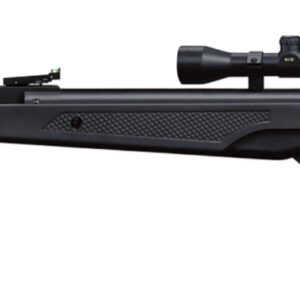 Beeman 10611 Longhorn II Combo Spring Piston 22 1rd Shot Black Black Receiver Black Fixed Thumbhole with Pistol Grip Stock Scope 4x32mm