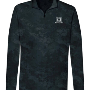 Hornady 99597XXXL Performance  3XL Black Long Sleeve 1/4 Zip, Polyester/Spandex