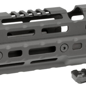 Midwest Industries MIAKALPHA100 Alpha  Drop-in Aluminum Black Hardcoat Anodized 5 Slot Picatinny Rail AK-Platform 10" Long Compatible w/M-LOK