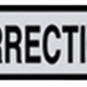 Shield Decal Corrections 5'' X 23''