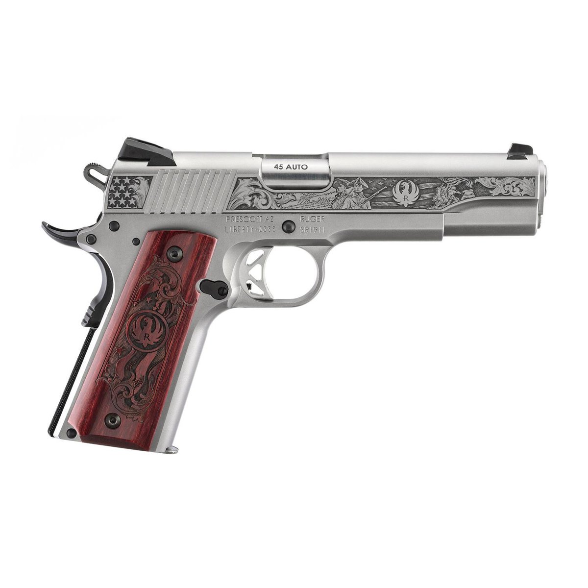 Ruger 250th Anniversary SR1911 Handgun 45acp 8(1)&7(1)rd Magazines
