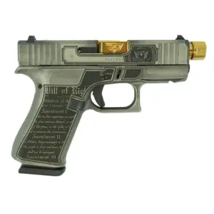 glock 43x fs 9mm w front rails black usa trump gold barrel glux4350201frtgb 0003 Right