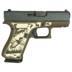 https3A2F2Fmedia.chattanoogashooting.com2Fimages2Fproduct2FGLUX4350201FRDKBR2Fglock 43x fs 9mm w front rails mallard brown glux4350201frdkbr 0004 Right